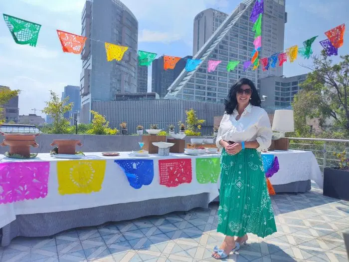 Márcia Santos na cidade do México