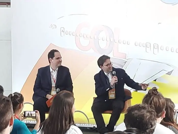 Eduardo Bernardes, VP da GOL, e Celso Ferrer, presidente da GOL