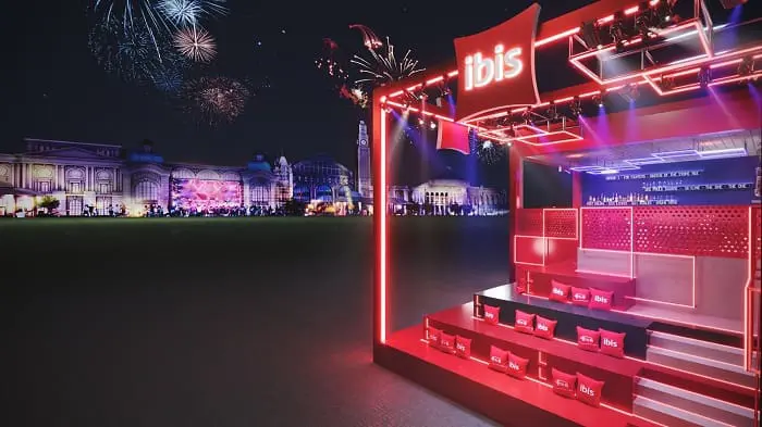 Accor estreia no The Town: Estande ibis no Festival 