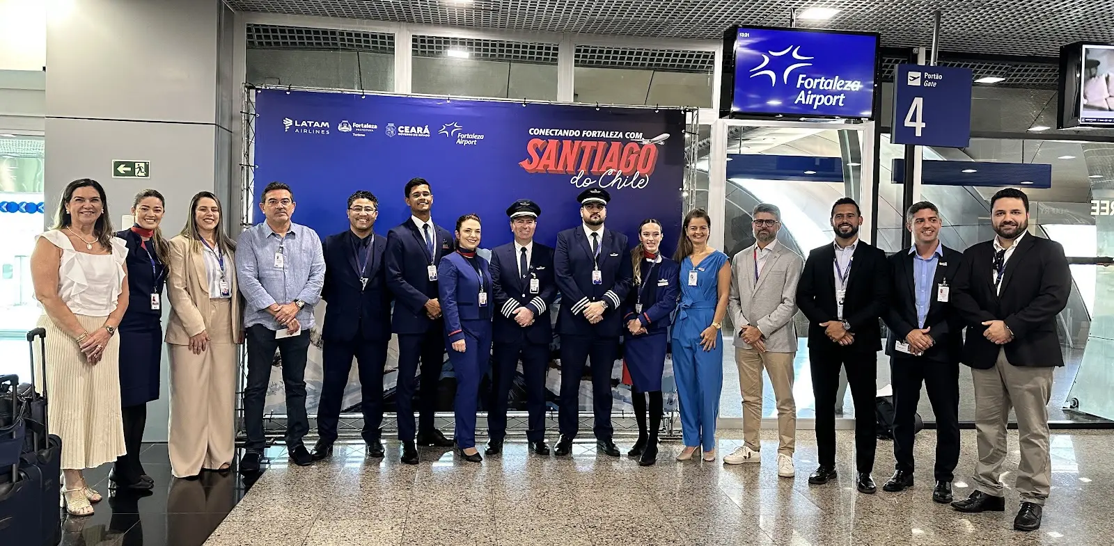 Inauguração do voo Fortaleza-Santiago da LATAM - Foto: divulgação 