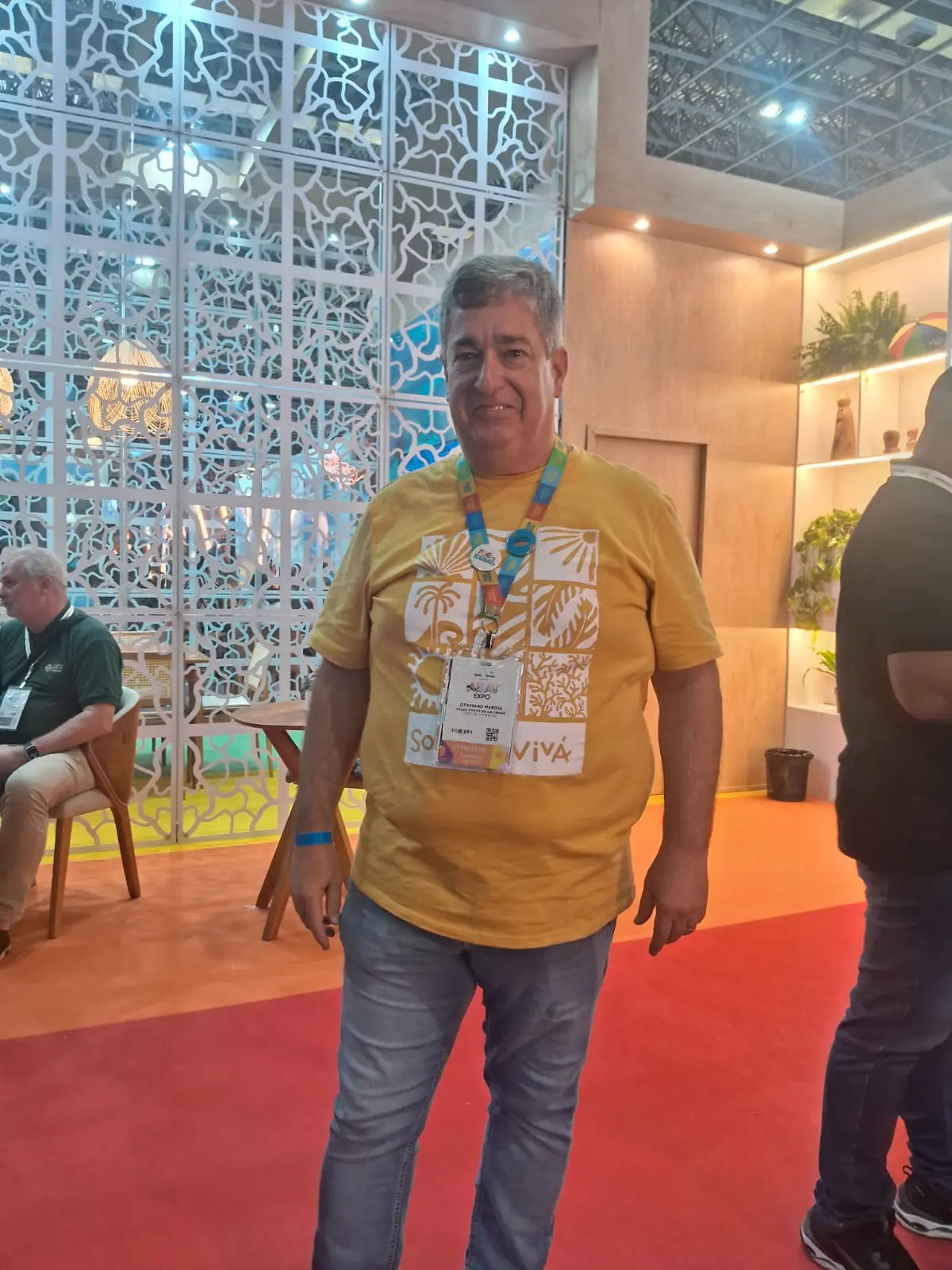 O diretor comercial do Solar Porto de Galinhas, Otaviano Maroja, participa da ABAV Expo 2025 e fala ao Diário do Turismo sobre o crescimento da rede – Foto: Cecilia Fazinni