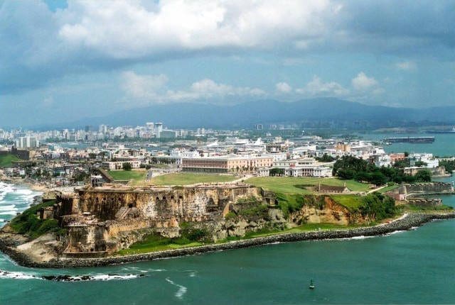 Foto aérea de San Juan, capital de Porto Rico (Foto: Arquivo DT)