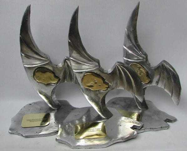 Troféus a serem entregues na premiação (Crédito: divulgação)