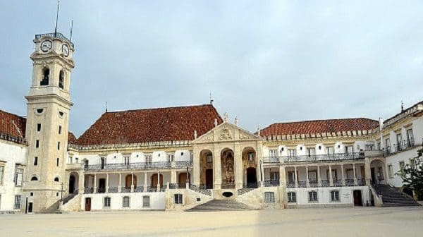 Facade of the main building Coimbra University