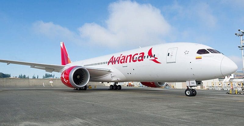 Avião da Avianca. A companhia operará voos da rota São Paulo - Cartagena a partir do dia 11 de janeiro