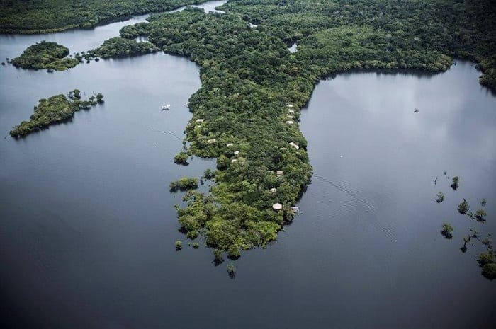 Vista Aérea da Amazônia Amazônia entre 10 melhores regiões do mundo para viajar