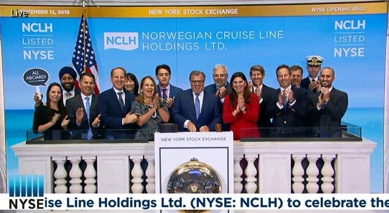 NCLH celebra Norwegian Encore na Bolsa de NY