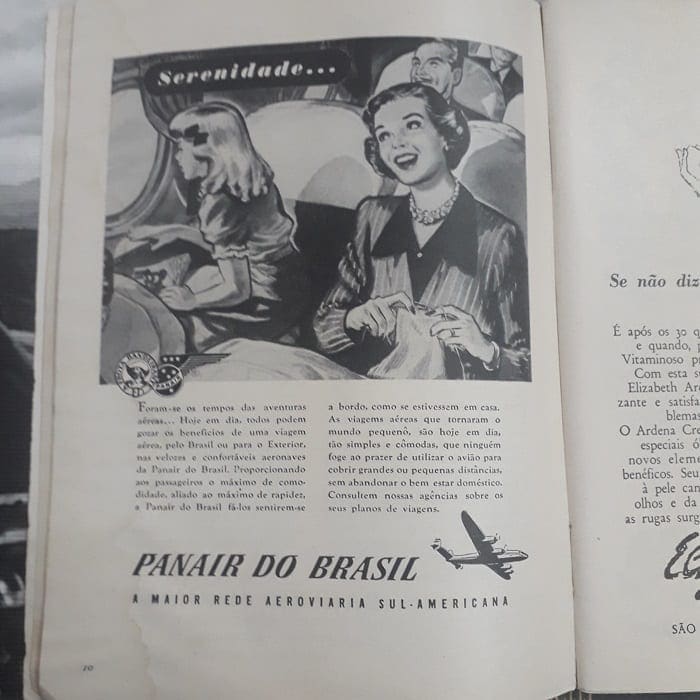 Propaganda da Panair, em edição de 1950, da Seleções