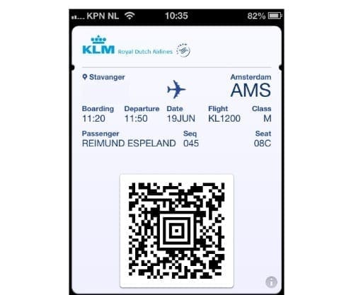 E-ticket KLM