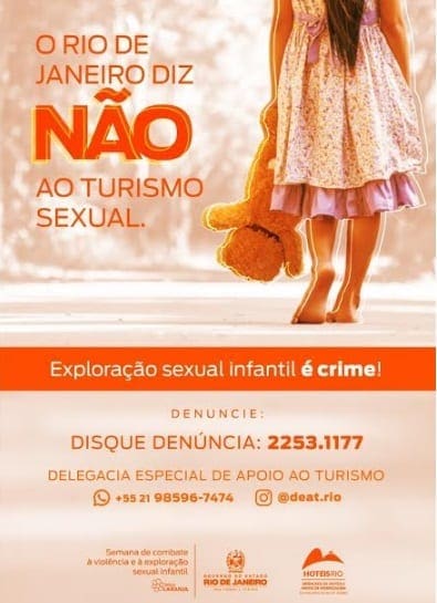 Violencia sexual Rio cartaz