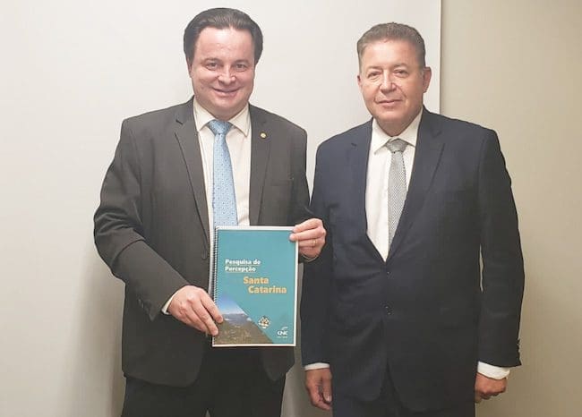 Deputado Rodrigo Coelho (Pode-SC) e Alexandre Sampaio (FBHA) - divulgação