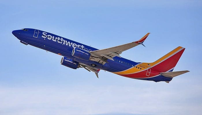 Avião Boeing 737 da Southwest Airlines