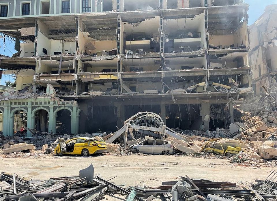 hotel explode em Havana
