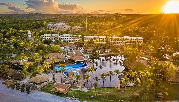 Vista panorâmica do Cana Brava Resort, em Ilhéus, Bahia (foto: divulgação)