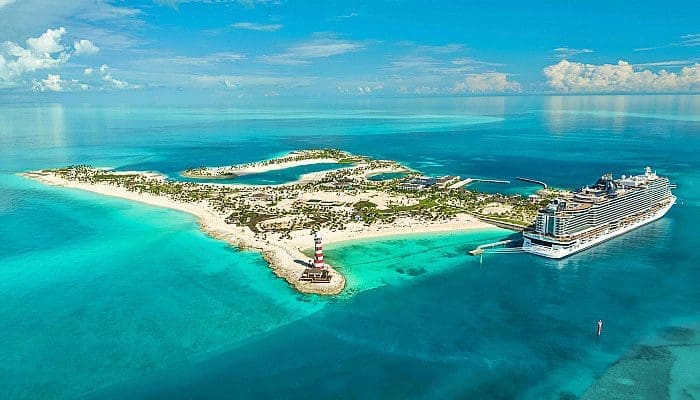 Reserva Marinha de Ocean Cay, investimento em sustentabilidade da MSC Cruzeiros nas Bahamas (foto: divulgação)