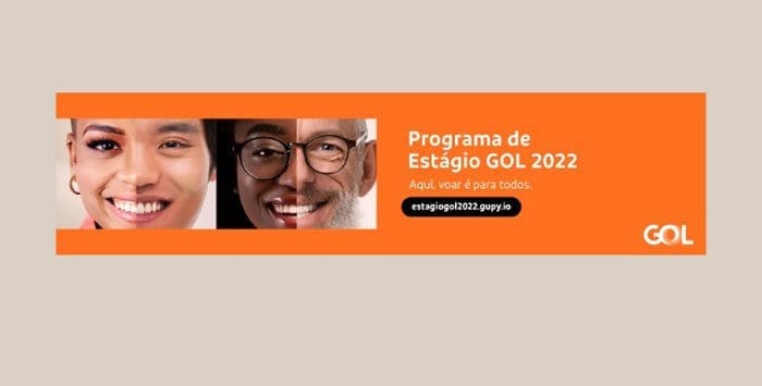programa_de_estagio_gol_2022 A GOL abriu as inscrições para o seu Programa de Estágio 2022 e há vagas para estudantes nas áreas de Humanas e Exatas.