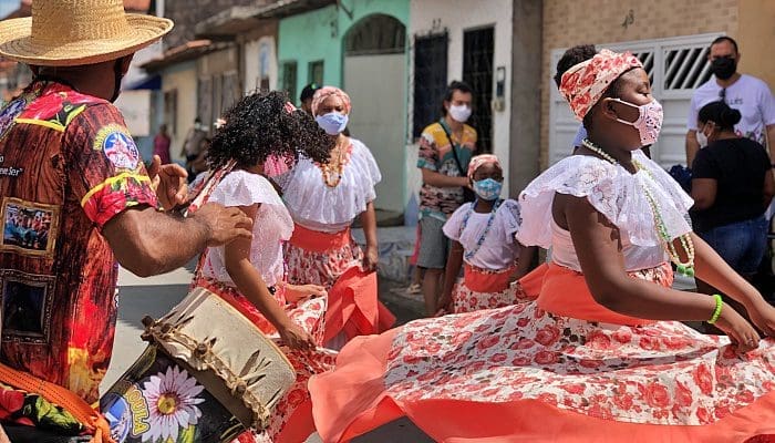 Tambor de Crioula, em São Luís - MA. (Foto: SETUR São Luís).