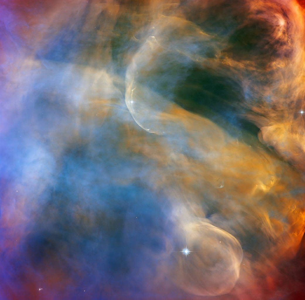 Celestial Cloudscape in the Orion Nebula Hubble captou imagens