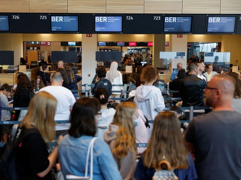 Aeroporto Berlin Brandenburg (BER), em Schoenefeld, na Alemanha (Foto Michele Tantussi Reuters)