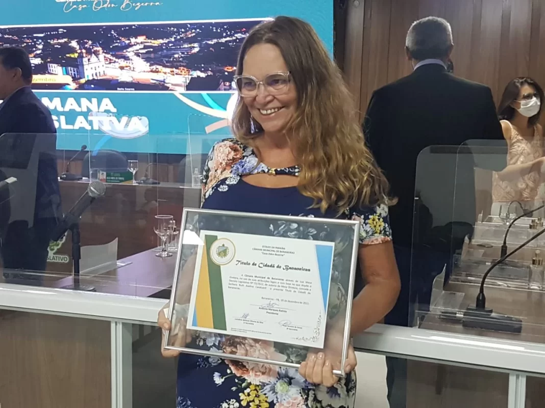 Ruth Avelino homenageada na Paraíba