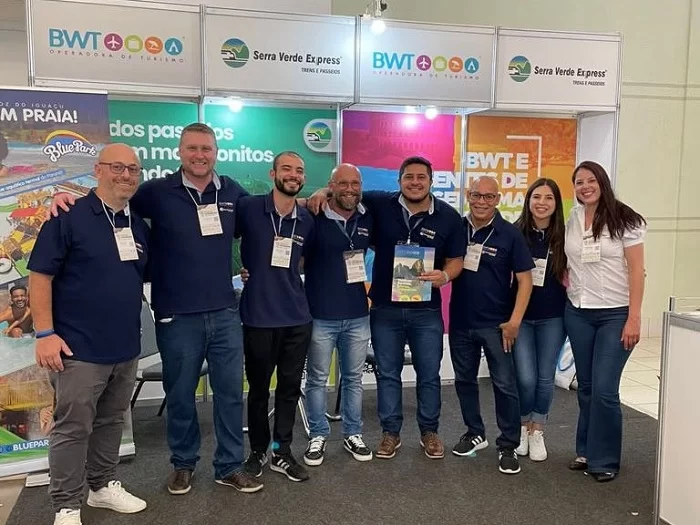 bwt_operadora_celebra_bosn_resultados_e_tem_estande_no_festival_das_cataratas Equipe da BWT Operadora no Festival das Cataratas. BWT celebra bons resultados e compartilha expectativas para 2023