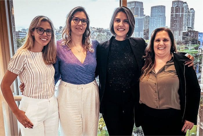 Travel Next Minas: coordenadoras da Integração Trade com com Aline Glaeser, diretora do evento