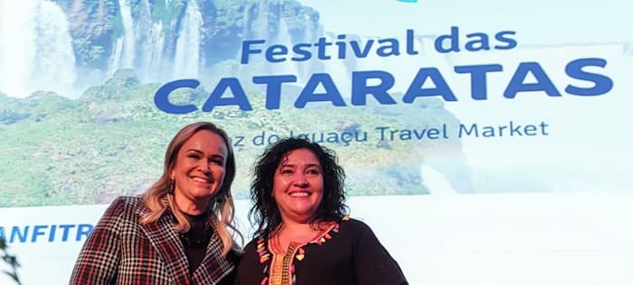 Ministra do turismo do BR Daniela Carneiro e Ministra do Turismo do Paraguai  Sofia Afara 