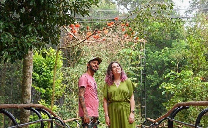 Parque das Aves reinaugura um de seus primeiros viveiros