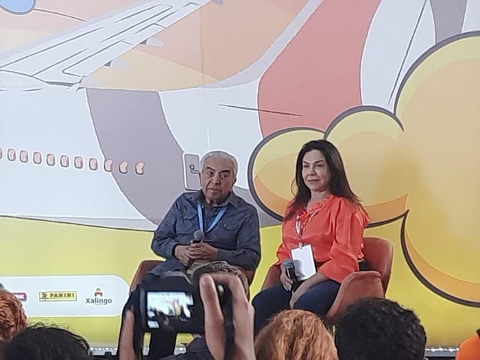 GOL anuncia avião da Turma da Mônica: Maurício de Souza e Mônica de Souza 