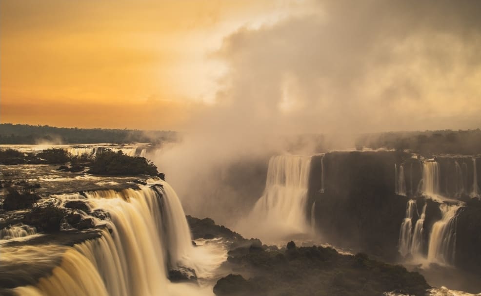 Vista das Cataratas em Foz do Iguacu (Foto: Nilmar Fernando)