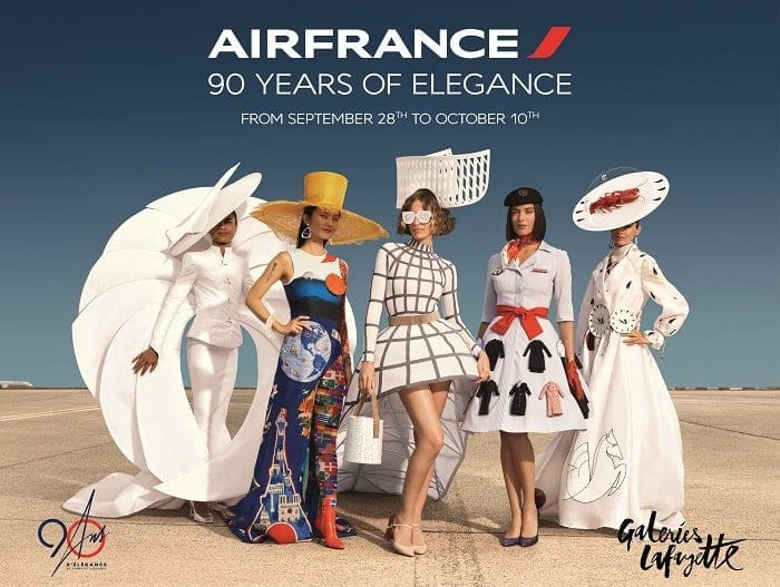 Air France celebra 90 anos de elegância, com vestidos icônicos de Xavier Ronze