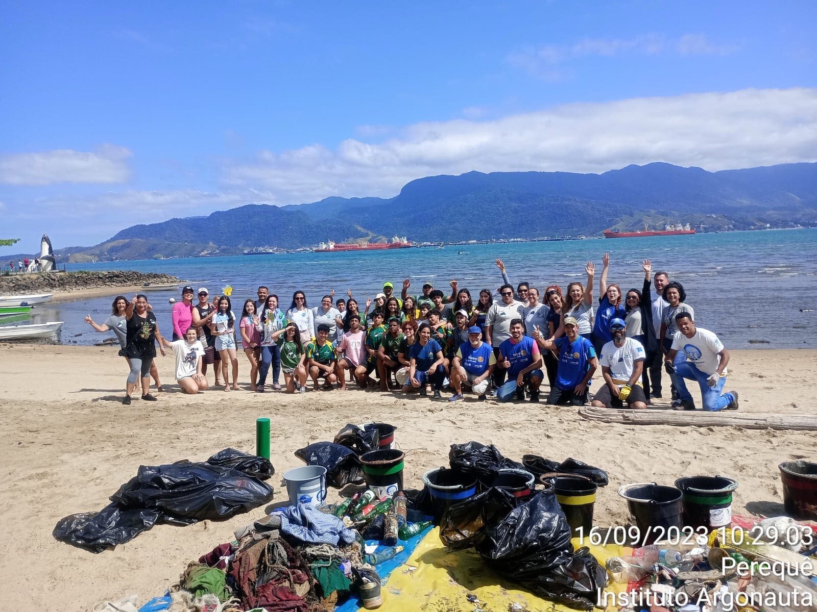 Ilhabela recebeu voluntários da ação