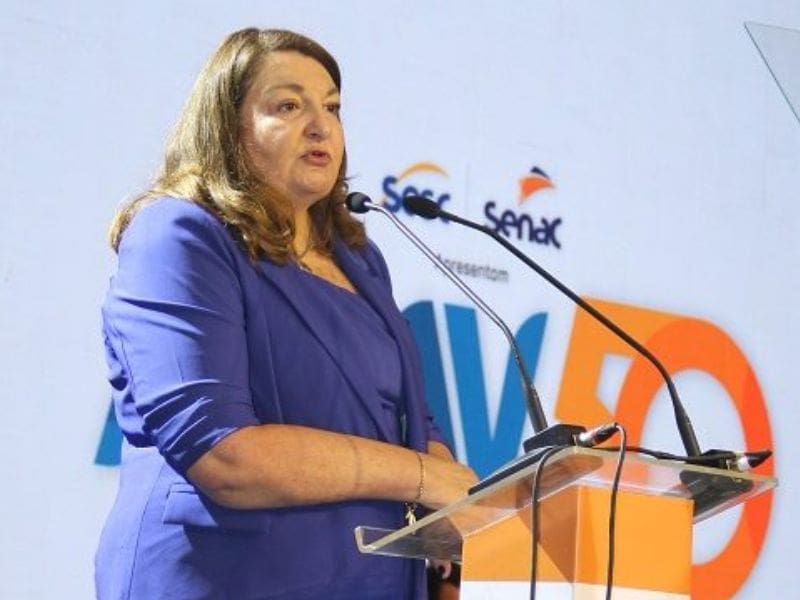 Magda Nassar, presidente da ABAV Nacional, na 50ª ABAV Expo