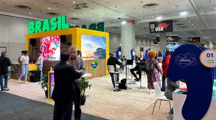 embratur_leva_afroturismo_e_sustentabilidade_para_nytis_em_ny Embratur leva afroturismo e sustentabilidade para a NYTIS: foto do estande da Embratur na feira New York International Travel Show (NYTIS)