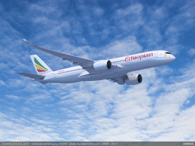 Avião da Ethiopian Airlines Foto Divulgação