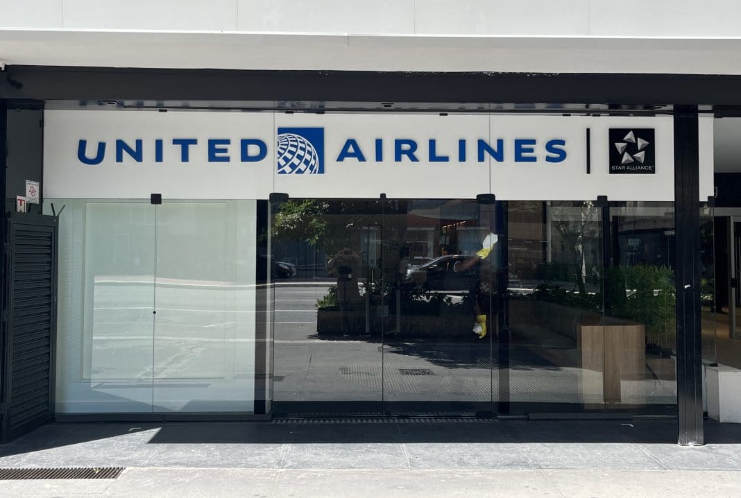 Loja física da United Airlines na Avenida Paulista Loja física da United Airlines na Avenida Paulista