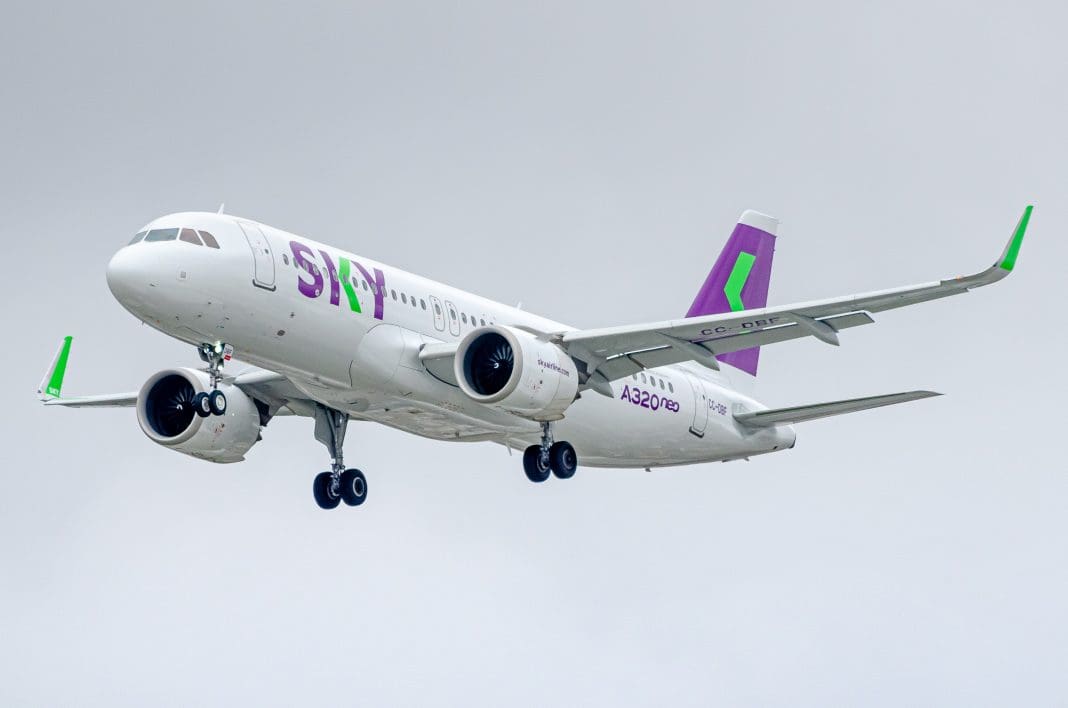 Sky Airline começa a operar no BH Airport, em Minas Gerais Crédito @morganspotter