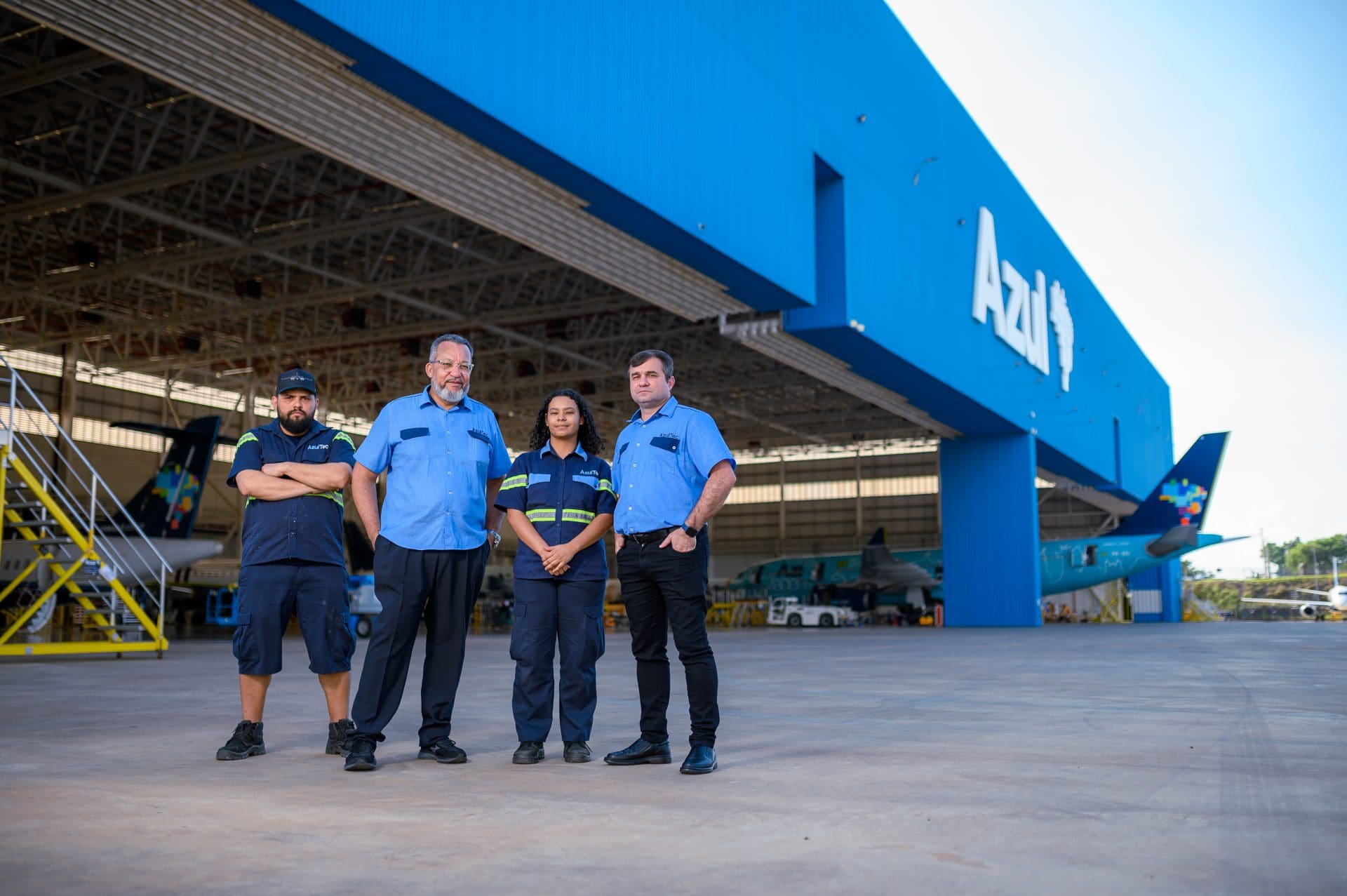 “AzulTec” nome dado aos Técnicos de Manutenção de Aeronaves da Azul