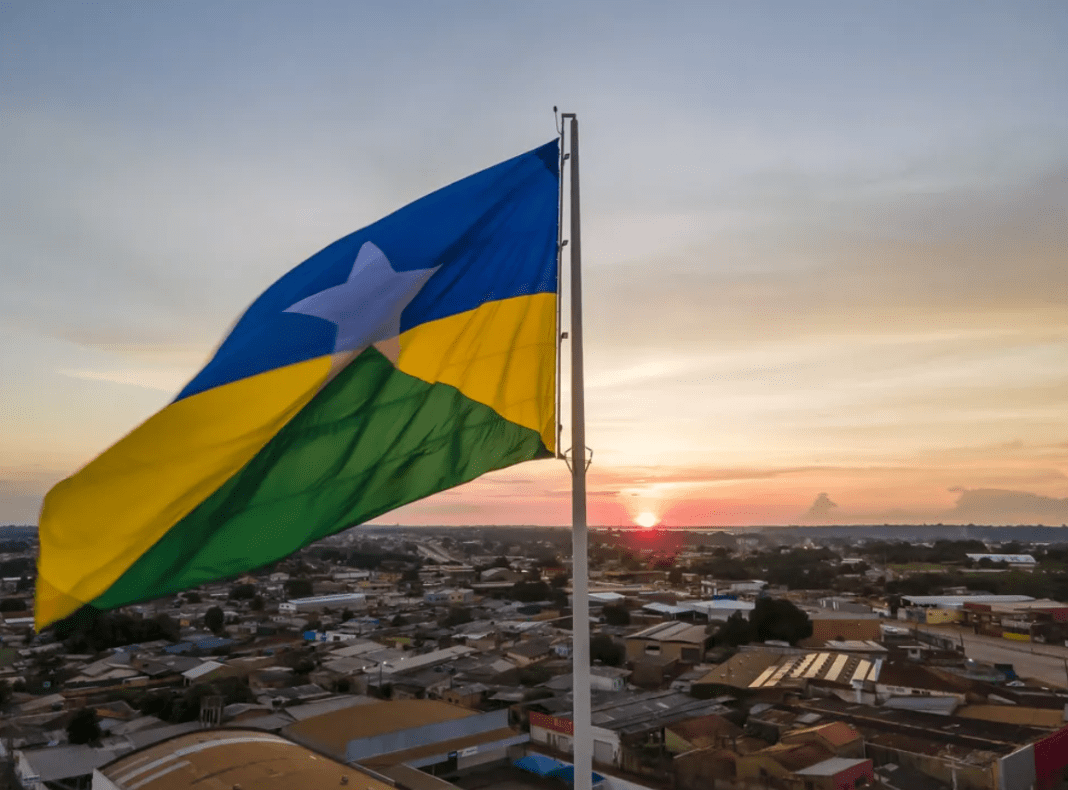 Bandeira de Rondônia Foto Arquivo G1 Bandeira de Rondônia Foto Arquivo G1