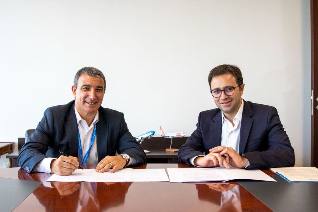 Fabián Lombardo, CEO da Aerolíneas Argentinas, e Celso Ferrer, CEO da GOL Crédito Aerolíneas Argentinas