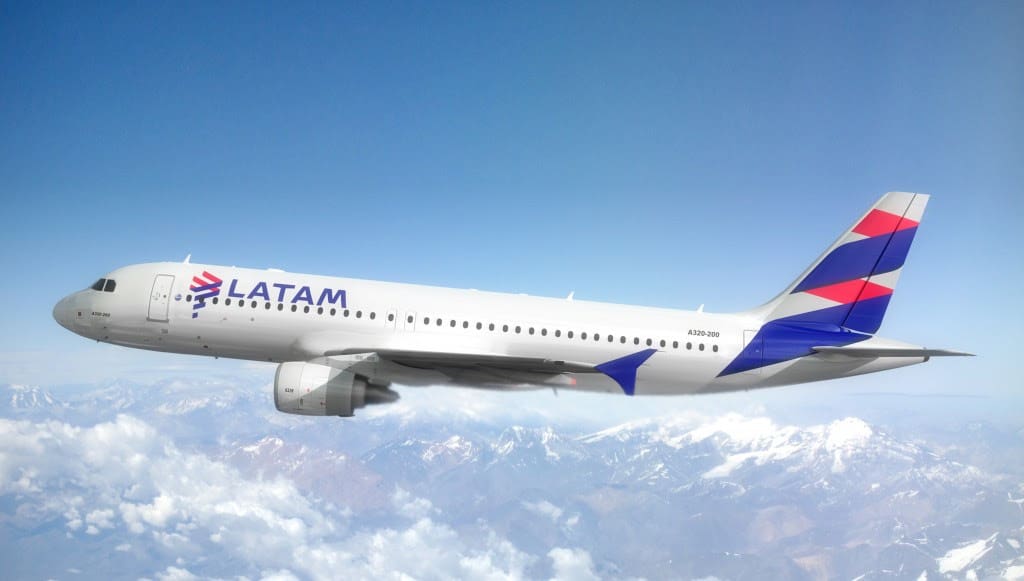 Aeronave da LATAM (Crédito: Divulgação LATAM)