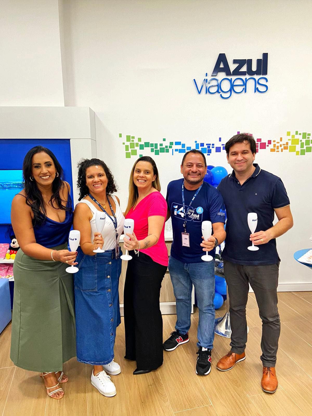 Inauguração da loja da Azul Viagens em Betim, Minas Gerais (Foto: DIvulgação)
