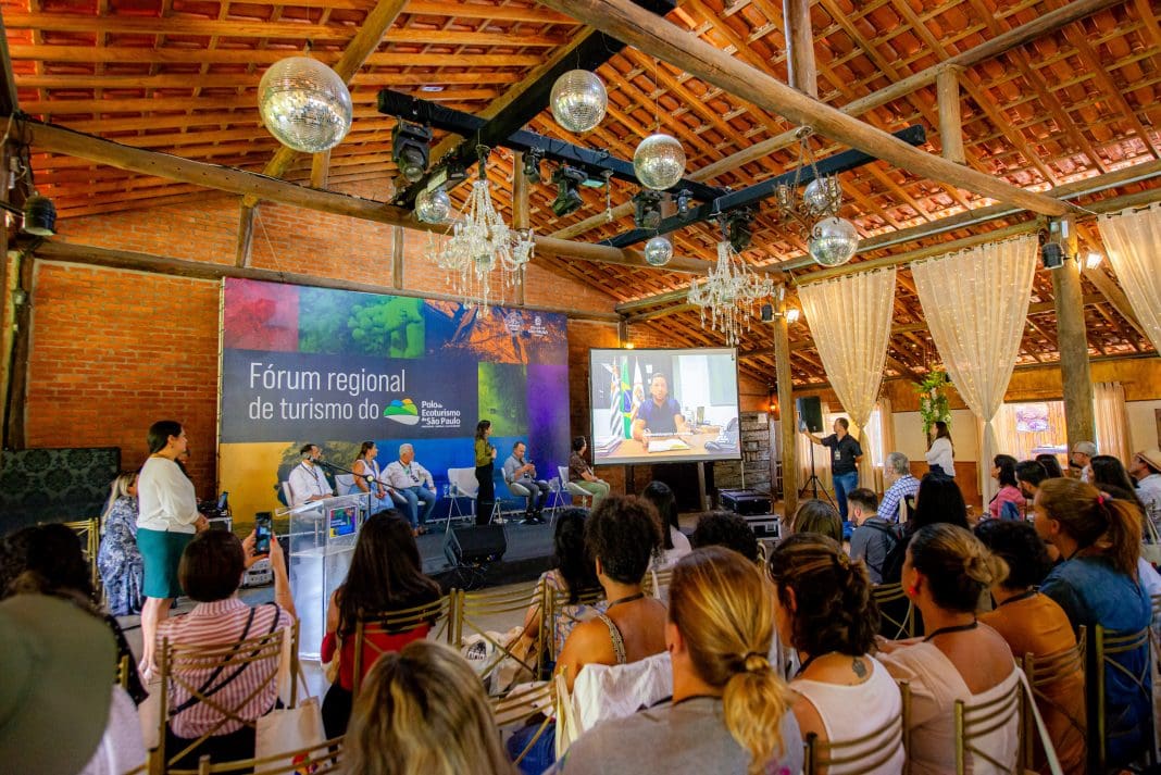 A primeira edição do Fórum foi realizada na Mansão Fato, um espaço de eventos localizado no Polo de Ecoturismo de São Paulo - Foto: Foto: Daniel Deák / SPTuris. A primeira edição do Fórum foi realizada na Mansão Fato, um espaço de eventos localizado no Polo de Ecoturismo de São Paulo - Foto: Foto: Daniel Deák / SPTuris.
