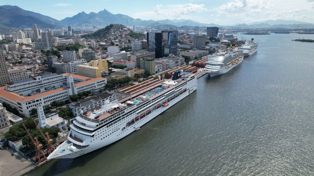 Navios no Pier Mauá - Fonte: divulgação Navios no Pier Mauá - Fonte: divulgação