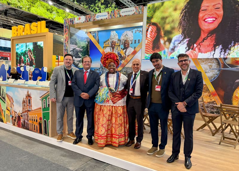 FITUR 2025 BAHIA - foto divulgação Bahia prospecta novos voos internacionais na Fitur 2025
