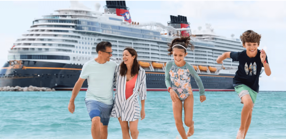 Crédito - site oficial Disney Cruise Line O cruzeiro dura três noites, com paradas em Nassau e na ilha particular da Disney, Castaway Cay, ambas nas Bahamas - Crédito - site oficial Disney Cruise Line