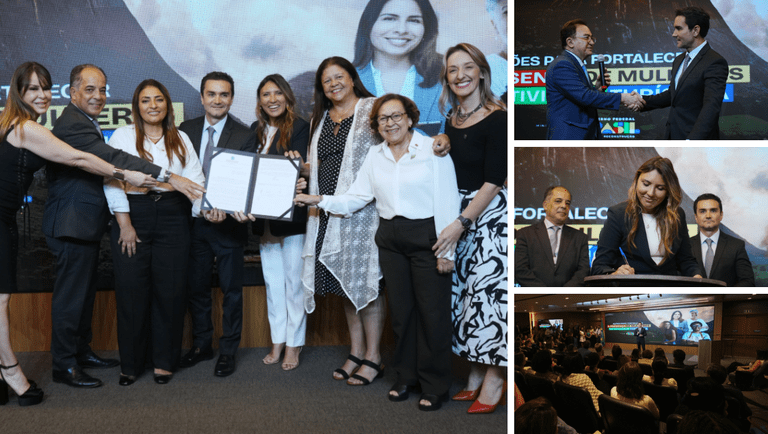 Cerimônia do anúncio das medidas para fortalecer a presença do público feminino no turismo. Foto: Roberto Castro