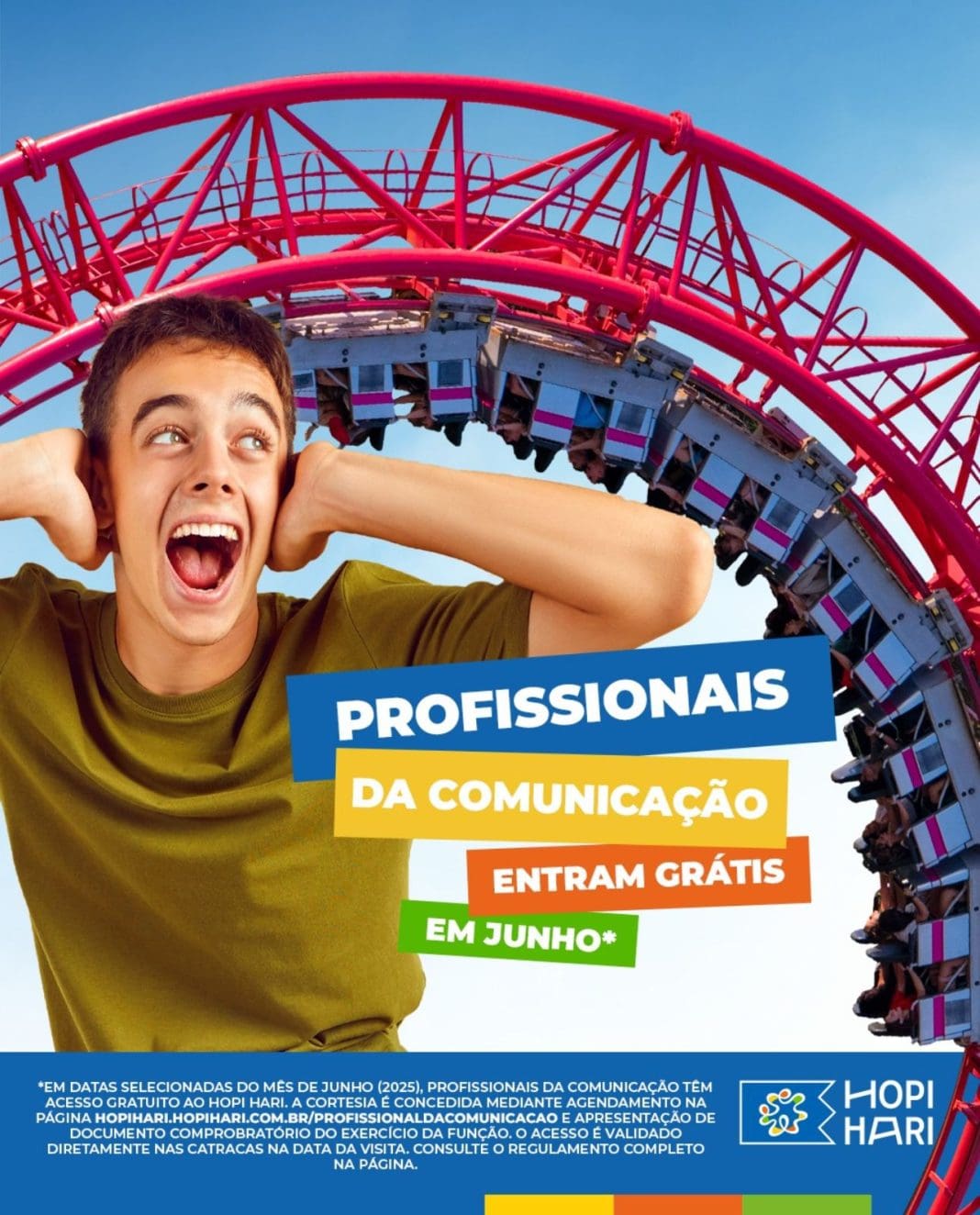 Profissionais da comunicação entram grátis em junho no Hopi Hari - Crédito: divulgação