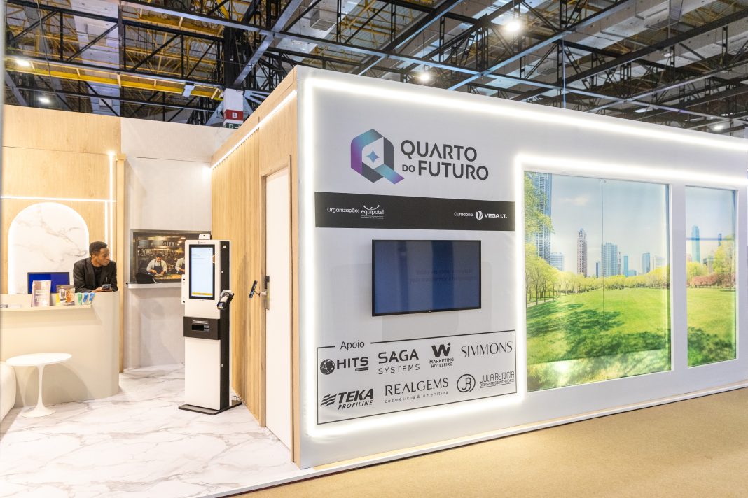 Equipotel - Atração “O Quarto do Futuro”, suíte em tamanho real, onde é possível conhecer, na prática, aplicações de autoatendimento - Foto: divulgação