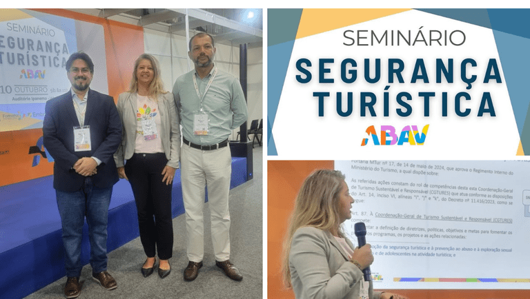 Ministério do Turismo apresenta minuta do Programa de Segurança Turística durante a ABAV Expo 2025 - Foto: Equipe MTur
